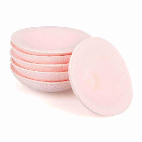 Cocoarm Coppette Assorbilatte Lavabili, Coppette per il Seno Riutilizzabili, Assorbilatte Lavabili per L’allattamento 6 Pezzi in Cotone Premium a Coppa 3D, Anti-perdita,
