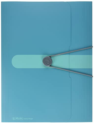 Herlitz 50015900 Gummizugmappe, A4, PP-Folie Caribbean Türkis