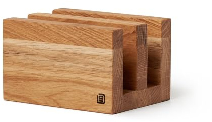 Schneidebrett Halter für Schneidebretter aus hochwertiger Eiche | Produkt aus der Ukraine | Handarbeit, Geschenk aus Holz | Schneidebrettereinsatz, Bretthalter, Buchhalter, Laptorhalter (2 Fächer)