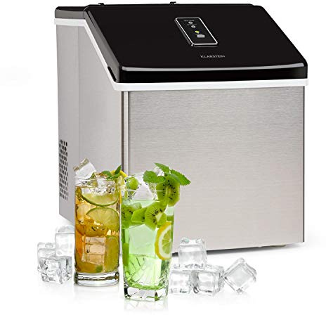 Klarstein Machine a Glacons pour la Maison, Capacité de 2.5L, Fabrique Rapidement Jusqu'à 13kg de Glacons, Machine à Glaçons de Taille Moyenne, Ice Maker avec Alarmes de Sécurité, Facile à Nettoyer