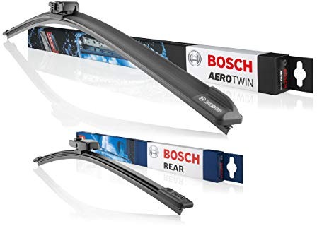 Bosch Scheibenwischer Heckwischer Vorne + Hinten, Aerotwin Spoiler A620S + A383H, Wischer Scheibenwischerblätter Set für Frontscheibe und Heckscheibe, Passend für - SKODA OCTAVIA III Combi (5E5, 5E6)