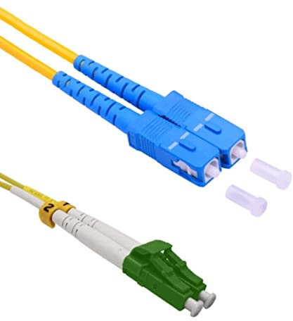 DG Systems - Cavo fibra ottica LC/A - SC duplex monomodale - Made in Italy (3 mt)