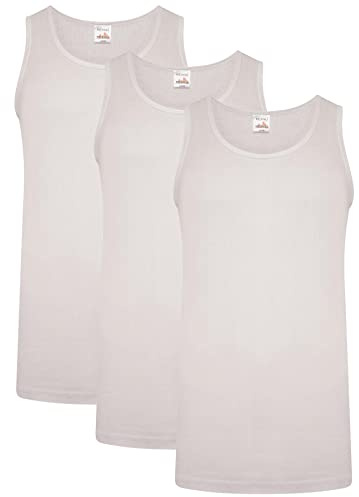 Keanu Mens Winter Warm 0.45 Tog Brushed Polyester Thermal Vests - Pack of 3 - Sleeveless Vest Baselayer in Sizes S M L XL 2XL