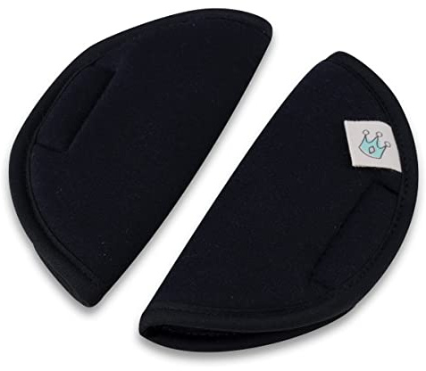 JYOKO KIDS Gurtpolster Universal für Babyschale Größe 0, Buggy, Autositz (Größe 0, Black Series)