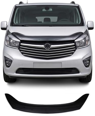 OMAC Motorhaube Deflektor Insekten Steinschlagschutz kompatibel mit FIAT Talento 2016-20 Dunkel