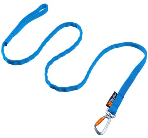 Non-Stop dogwear Bungee Leash LTD | Leine für bikejøring, Scootering und skijøring | 1644 | 2,8m | Farbe:blau