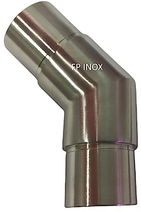 Coude inox A2 Satinée Angle 135° Tube Diamètre 42.4mm Epaisseur 2mm Garde Corps