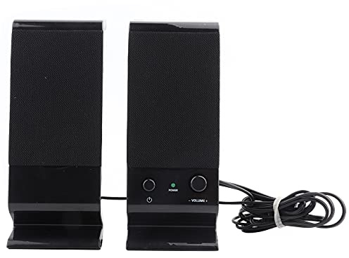 Akozon Tragbares -USB-2.0-PC-Audiosystem, Bassaggregat-Subwoofer-Lautsprecher, Stereo-Basslautsprecher, Laptop-Lautsprechersystem für PC und Laptop. Überlastete PC-Lautsprecher,