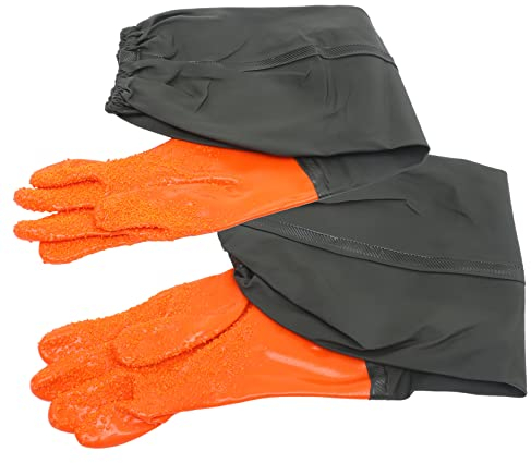 Angoily Angelhandschuhe Lange Handschuhe Aus Robustem Material Mit Schleimschutz Für Garten Fischfang Und Reinigung Atmungsaktiv Und Strapazierfähig