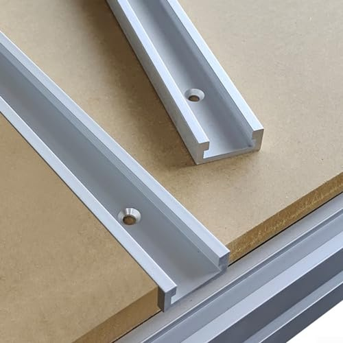 T-Track, 30 Typ T-Nut-Schiene, Holzbearbeitungs-Gleitschiene, Aluminium-Legierung, Holzbearbeitungsbank, T-Schlitz-Fräse, T Nut Gleitschiene Tischsäge-Werkzeug Router Holzbearbeitung(600 mm)