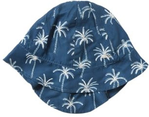 Salted Stories SASS24-774SAU Kindersonnenhut mit UV-Schutz (UPF 50+) - Tropic/Sjors blau (Gr. 98/116)