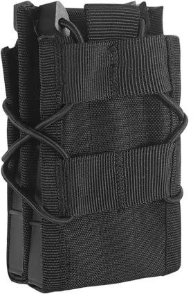 Tactical Magazinbeutel Holster, Molle Mag Holster, Open Top Double Mag Pouch Magazintasche Halter Taktische Schnelle Magazin Beutel für 5,56mm Magazine