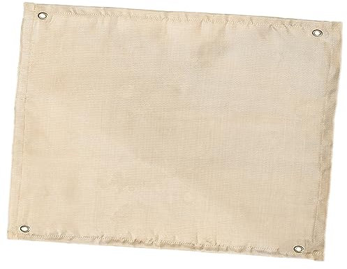 CANIGHT Fireproof Mat for Camping Bbq Flexible Heat Resistant Fiberglass Fire Blanket Fire Place Mat with Reinforced Corners Protects Deck