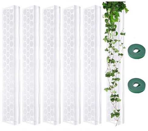 Indoor Moss Pole for Monstera Plants, Moss Pole Monstera Plant Support - 17 pollici Stackable Moss Pole for Indoor Plants, Trasparente Climbing Plant Stand for Monstera, Ivy, and Money Trees