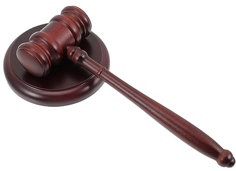 STOBOK 1ensemble Set De Marteau Bois pour Juge Gavel Pratique Bois Massif pour Enchères Et Audiences Judiciaires Outil pour Avocats Et Juges