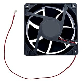 JZK 120x120x38mm DC 24V 2 pin brushless cooling fan 12cm, 0.18A, 3100 rpm, 12038 dual-ball bearing DC fan 120mm for ice machine, fan heater, cooler, PC case fan