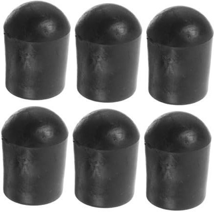 ifundom 6 Stück Cello Endstift Gummikappen Rutschfeste Gummi Endschützer für Cello und Kontrabass Schwarz Leicht zu Montieren