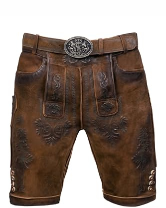 Edelnice Trachtenmode Bayerische Traditionelle Krachlederne Kurze Lederhose Jan