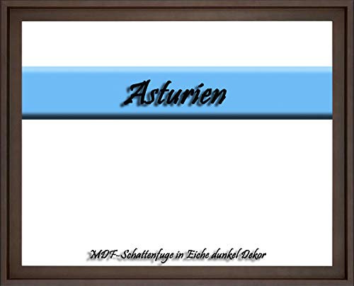 MDF-Leerrahmen ASTURIEN speziell für Leinwandbilder BZW. Keilrahmenbilder im Format 33 x 120 cm. Schattenfugenrahmen in der Farbe: Eiche dunkel Dekor. 10 Farben zur Auswahl