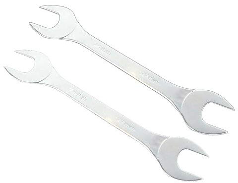 Open Ended Spanner, SUPERTOOL Double End Wrench - Ultra Thin Metric 3mm Repair Tool for Limited Space Conditions (2Pcs - 8 x 9mm)