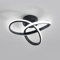 Goeco Plafonnier LED Moderne, 20W 2200LM Lampe de Plafond, Noir Luminaire Plafonnier pour Chambre Couloir Balcon Salle de bain, Diamètre 25cm, Dimmable 3000K / 4500K / 6500K