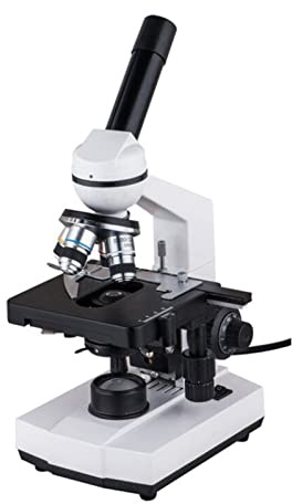ZTBH Mikroskop-Zubehör-Kit 4. 0x-1000x. Monocular Student Educational Biological Microscope Mikroskopische Objektträger