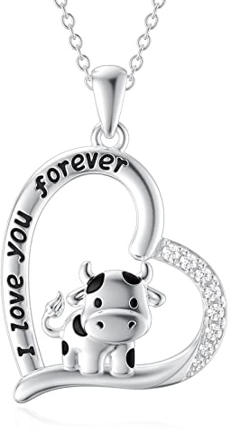 ROMANTICWORK Tier Halskette Sterling Silber Tier Anhänger Halskette Katze Eule Pinguin Delfin Hase Meerjungfrau Taube Pfau Kette Schmuck Geburtstag Geschenke für Damen Mädchen