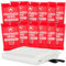 Prepared Hero Manta de Emergencia contra Incendios - Pack de 12 - Manta supresión de Incendios para Cocina, 101.6cm x 101.6cm Manta contra Incendios para hogar, Manta de Fibra de Vidrio Anti Incendio