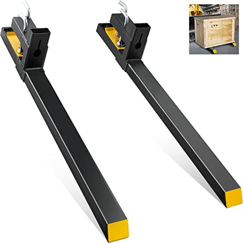 VEVOR Pinces sur Fourches à Palettes 1490x100x230 mm Fourches de Tracteur Charge 1814 kg Longueur Totale 149 cm avec Lame de Fourche 109 cm Fourches pour Chargeur Tracteur à Godet Chariot Élévateur