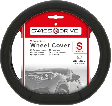 S SUMEX Funda Volante Coche Modelo DT1 Type Color Negro 35-36cm Diametro Antideslizante Transpirable