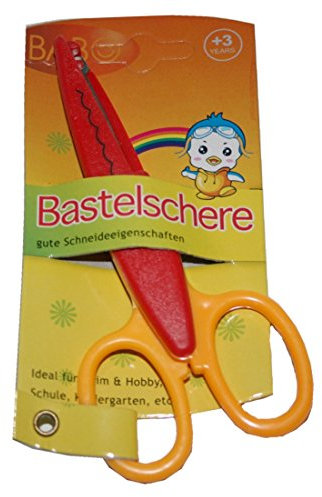 Bastelschere Konturenschere Schnittmusterschere rot (9007)