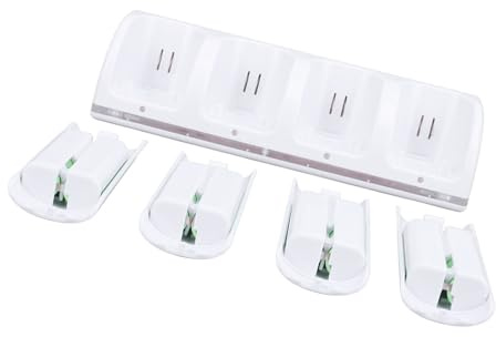 Stazione di Ricarica Controller per, Dock Stazione di Ricarica Controller 4 in 1 con Batteria Ricaricabile 2800mAh, Sostituzione Dock Caricabatterie Telecomando USB