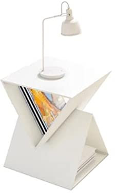 CCYENG Beistelltisch, Couchtisch, Kleiner Beistelltisch, Metall-Beistelltisch mit 3 Ebenen, Nachttisch, quadratischer Akzent-Couchtisch, Sofa-Beistelltisch, wasserdichter Snacktisch für d