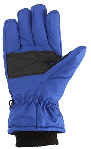 Windproof Girls Boys Snowboarding Ski Gloves Size Kids M/L Skating Outdoor Warm Winter Snow Kids Gloves Mittens Children Mitten Toddler Girl Mittens 6 Years (Blue, L)