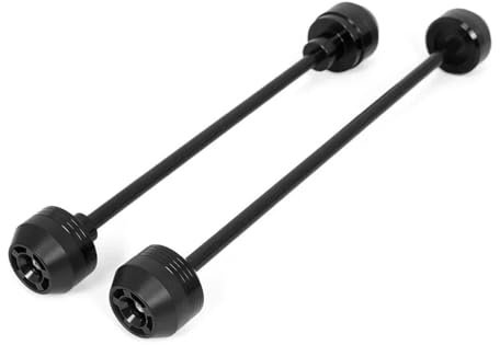 SCARXUSV Motorrad Sturzpads Für Die Vorder Und Hinterachse Der Gabel Für Y&amaha Für MT 09 SP MT-09 Für Tracer 900 GT 2022-2024 9GT 9 Motorrad-Radschutz Zubehör(VORNE HINTEN,Schwarz)
