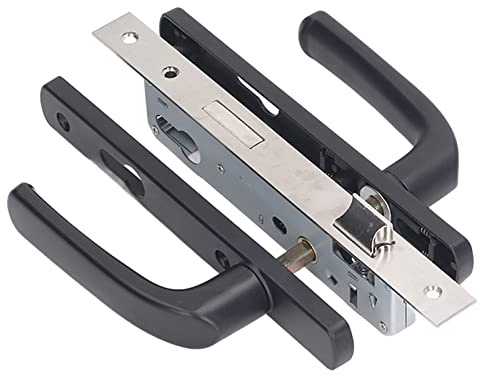 aqxreight Burglar Proof Silent Aluminum Alloy Heavy Duty Door Handle Lock Set for Enhanced Security - Ideal for Home and Office Entry Doors