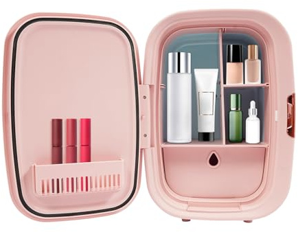 Chensyo Mini frigorifero cosmetico da 12 litri, piccolo frigorifero per la cura della pelle, frigorifero per la casa di bellezza, frigorifero per cosmetici, rossetto per il trucco piccolo frigorifero