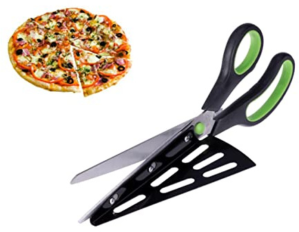 ABOOFAN Ciseaux à Pizza Acier Inoxydable Coupe-pizza Outil De Cuisine Domestique Avec Pelle Amovible