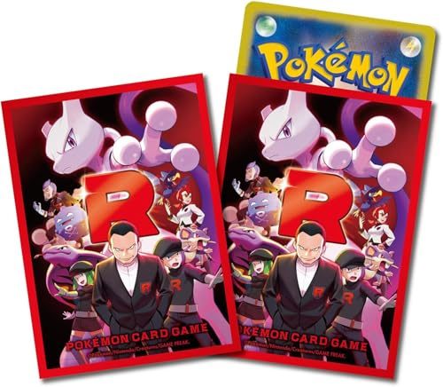Pokemon Center Sleeves The Glory of Team Rocket & Mewtwo Hüllen für Karten, Kartenhüllen Packung mit 64 Stück Japan, für Sammelkarten Spiele mit BB-Toy-Trades Versandschutz