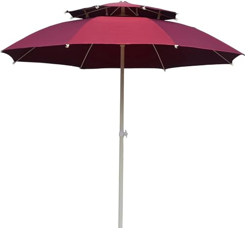 Garden de 2,5 m à Double Haut Parasol, Teinte extérieure, Balcon, Cour, Plage