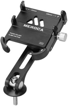 CashMuch Support de téléphone en aluminium pour vélo pour appareils de 55 à 100 mm, support de guidon rotatif à 360 °, compatible avec la navigation de vélo