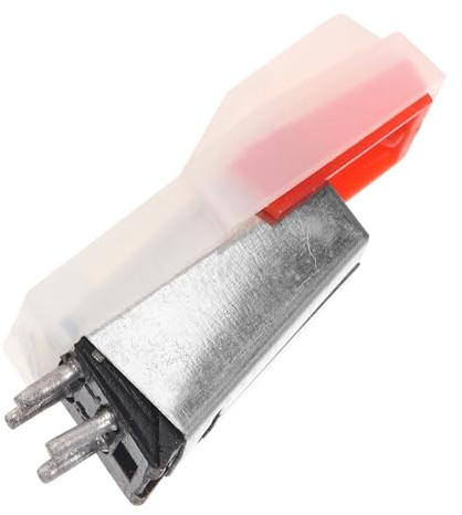 TEHAUX Stylet pour Platine Vinyle en Aluminium Rouge Aiguille de Rechange pour Tourne-Disque Phonographe et Gramophone Accessoire Compact Compatible Platine Dj Qualité Sonore