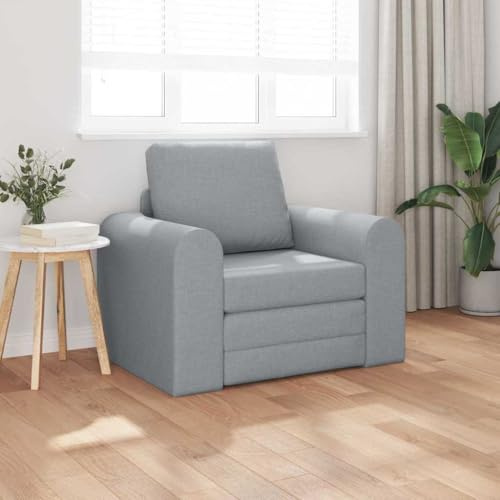 Frdhee Couchgarnitur Ecksofa Couch,Sofa Bett Hellgrau 98 x 71 x 83 cm Stoff,Für Wohnungen Wohnzimmer,Schnelle Installation,Leicht Zu Pflegen
