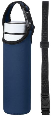 QUARKZMAN 2 Piezas Funda De Botella De Agua De Neopreno Azul Marino