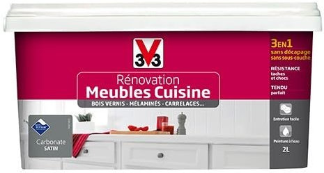 peinture rénovation cuisine carbonate satiné 2l - V33