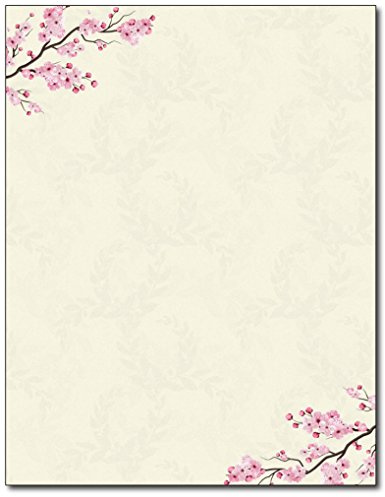 Cherry Blossoms Stationery Paper - 80 Sheets
