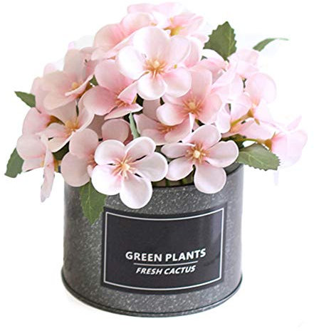 YMZ Künstliche Pflanze, Begonie, Blumentopf, Bonsai, für Zuhause, Garten, Party, DIY, Dekoration, getopft rose