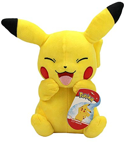 Pokémon PKW1932-20cm Plüsch - Pikachu, offizielles Plüsch