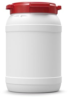 DIE BOX FABRIK Futtertonne für Tierfutter mit Deckel & Schaufel | Große Öffnung | Tierfutterbehälter | Futtercontainer | Futterbox | HDPE | Top-Qualität (20 Liter)