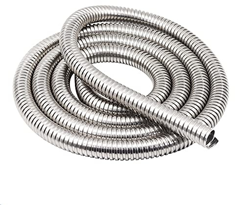DUNSBY Cavi Guaina 1 pz 1 Metro Lunghezza Lunghezza Acciaio Inossidabile 304 Tubo Metallico Tubo Flessibile Filo Metallico Cavo Flessibile Tubo Flessibile Tubo di Protezione (Size : ID 25mm x 1M)